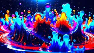 Splashes of Colored Happiness - Copyright Free Background Video Without Sound 4k Ultra HD