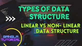 Types of Data Structure and Difference Between Linear and Non-linear Data Structure in Bangla | DSA.