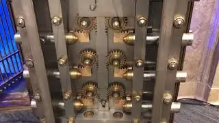 Inner workings of a bank vault door from the late 1800’s