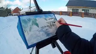 #watercolor #watercolorlandscape #акварель #пейзажакварелью #пленэр #pleinair #пленэракварелью