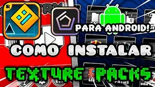 COMO INSTALAR un TEXTURE PACK con MOD GEODE para GEOMETRY DASH 2.206!!