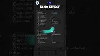 ECHO effect in after effects 