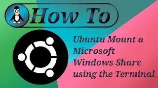Ubuntu Mount a Microsoft Windows Share using the Terminal