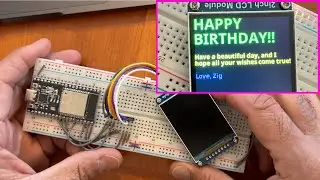 ESP32 WROOM Dev Module with a Waveshare 2 inch TFT screen using TFT_eSPI library