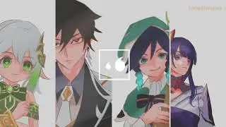 how genshin character stare when they hate you 👁👄👁 part 1 archon version + nation leader version