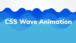 CSS Water Wave Loading Animation Super Easy