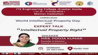 Expert Talk on Intellectual Property Right | ITS Engineering College | Greater Noida