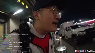 Strangers threaten streamer and throws trash at him