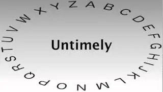 SAT Vocabulary Words and Definitions — Untimely