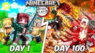 I Survived 100 Days Using EVERY Breathing Style in Demon Slayer Minecraft