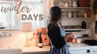 Cozy winter day at home