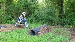 8 year old loving it on his trials bike.