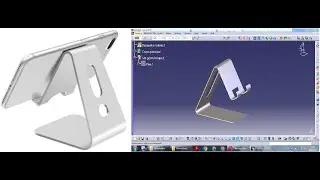 catia v5 Exercice 1 || تعلم كاتيا ||  catia generative sheet métal porte téléphone
