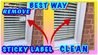 PROBLEM SOLVED 💯 How to Remove Adhesive Sticker from Glass (Window, Auto...)