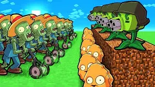 PLANTS vs ZOMBIES SIEGE CHALLENGE! (Minecraft)