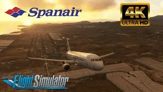 Microsoft Flight Simulator 2020 | A 320 | IVAO | Spanair |  Lanzarote - Sevilla | 4K