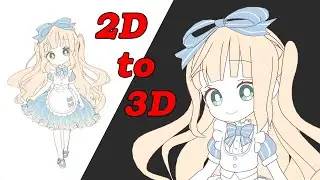 Blender Modeling Timelapse: Chibi Maid