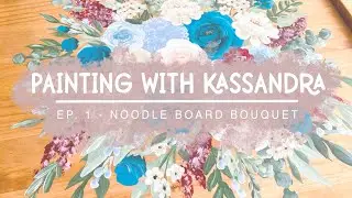 Painting a Noodle Board Bouquet | CAMILLA CREATIONS