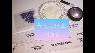 Aliexpress nails: зеркальная втирка, подставка для типс, пилки,стразы