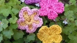 Tutorial flor básica de crochet/ganchillo