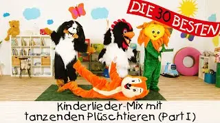 🎶 Kinderlieder-Mix mit tanzenden Plüschtieren (Part I) - Singen, Tanzen und Bewegen || Kinderlieder