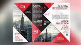 Tri Fold Brochure Design | Photoshop cc tutorial