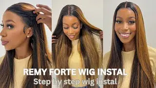 Remy Forte Hair | Step By Step Hair Installation | Beginner Wig Install Tutorials