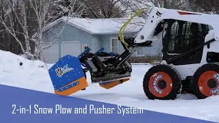 KAGE SnowFire and Snow Pusher Pro Snow Plow for Bobcat Equipment