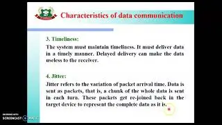 CND 1.1 Data communication,characteristics and components