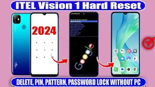 How to Itel Vision 1 Hard Reset ✅ L6005 ✅ Pattern Lock Remove Not Working 2024 I  Without Computer ✅