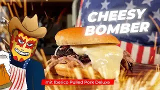 Der Cheesy Bomber mit Iberico Pulled Pork Deluxe | Die Grillshow 613  #bbq #foodporn #outdoorcooking