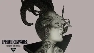 Drawing Timelapse - 'Tierra ' by Thilina art | How to draw pencil art| Realistic art Time Lapse 2021