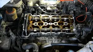 SR20DE, меняю прокладку под крышкой клапанов, первый раз, своей одной рукой!