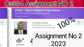 CS304 Assignment 2 Solution 2023 | CS304 new assignment 2 Pdf Format Available for free.100 correct