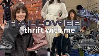 THRIFTING THE HALLOWEEN SECTION + try on haul (whimsygoth, coquette, 90s etc.)