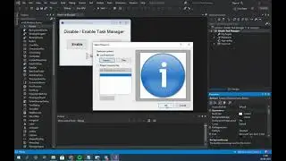 How to make Disable & Enable Task Manager .NET