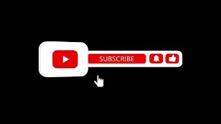 Subscribe Button Animation Pack 9 YouTube Subscribe Animations on Black Background HD Motion Graphic