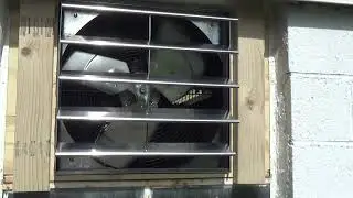 First Test of the Garage Exhaust Fan