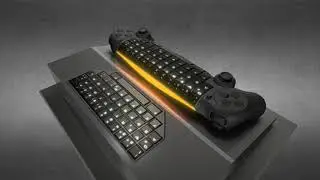 Gamepad Keyboard Hybrid Idea - Perspective 1