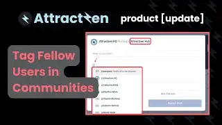 Product Update: Tag Fellow Users in Communities