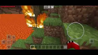encontré un volcán en Minecraft