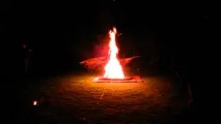 One way to light a bon fire