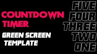 COUNTDOWN TIMER Green Screen Template Download !
