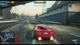 ASTON MARTIN DBS racing in NFS MOST WANTED 2012