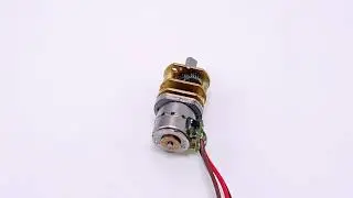 SM08-GB10 8mm diameter bipolar stepper motor with D shaft gearbox