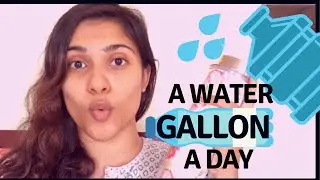 I drank a gallon of water a day for a week | 3 and a half litres for 7 days challenge