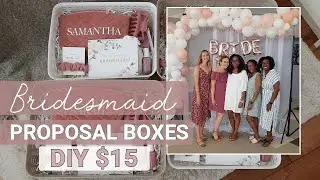 DIY Bridesmaid Proposal Boxes (easy & inexpensive!)