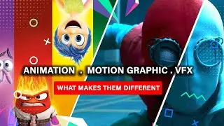 Difference Between VFX Animation And Motion Graphics FX Learning in Hindi 