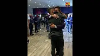 Все в слезах!😢Прощание Месси с игроками Барселона.The final goodbye messi