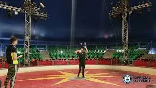 Michael Ferreri Guinness World Record Most consecutive 360 spins while juggling 3 balls overhead2023
